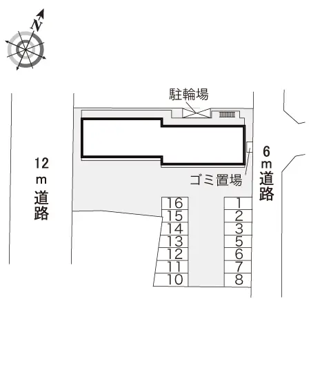 ★手数料０円★伊丹市昆陽南　月極駐車場（LP）